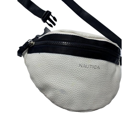 White Nautica Pouch Crossbody Designer Side Bag Unisex *Has defect* Read - Picture 4 of 12